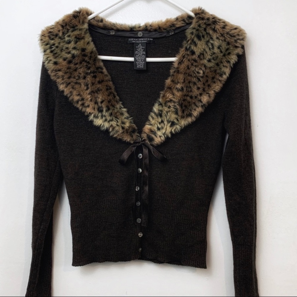 100% Italian Merino Wool Cardigan Sweater Small